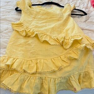 Charming Yellow Kids Casual Dress